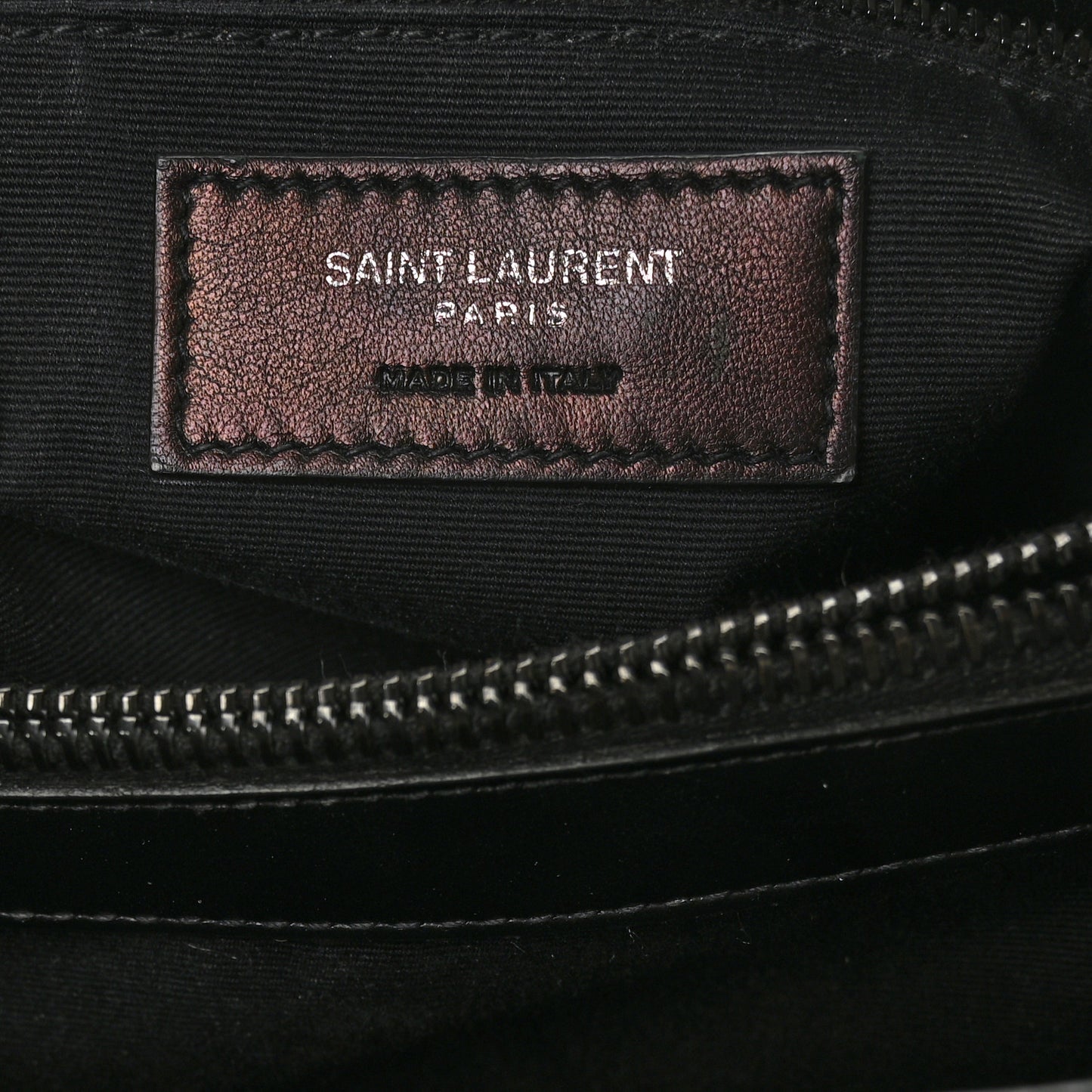 Calfskin Y Quilted Monogram Medium Loulou Chain Satchel Black