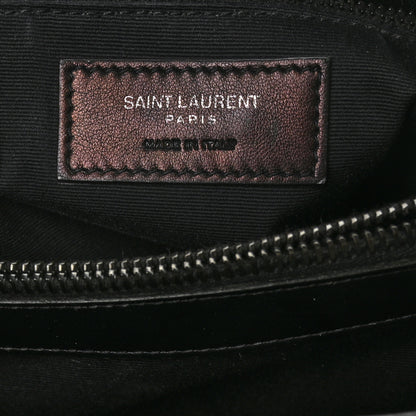 Saint Laurent Calfskin Y Quilted Monogram Medium Loulou Chain Satchel Black 7 of 8