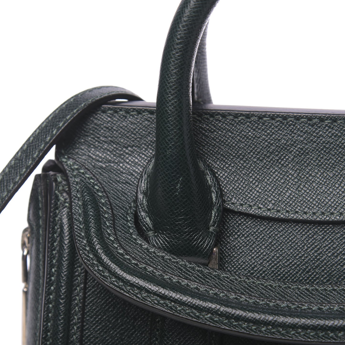 Grain Calfskin Mini Heroine Military Green