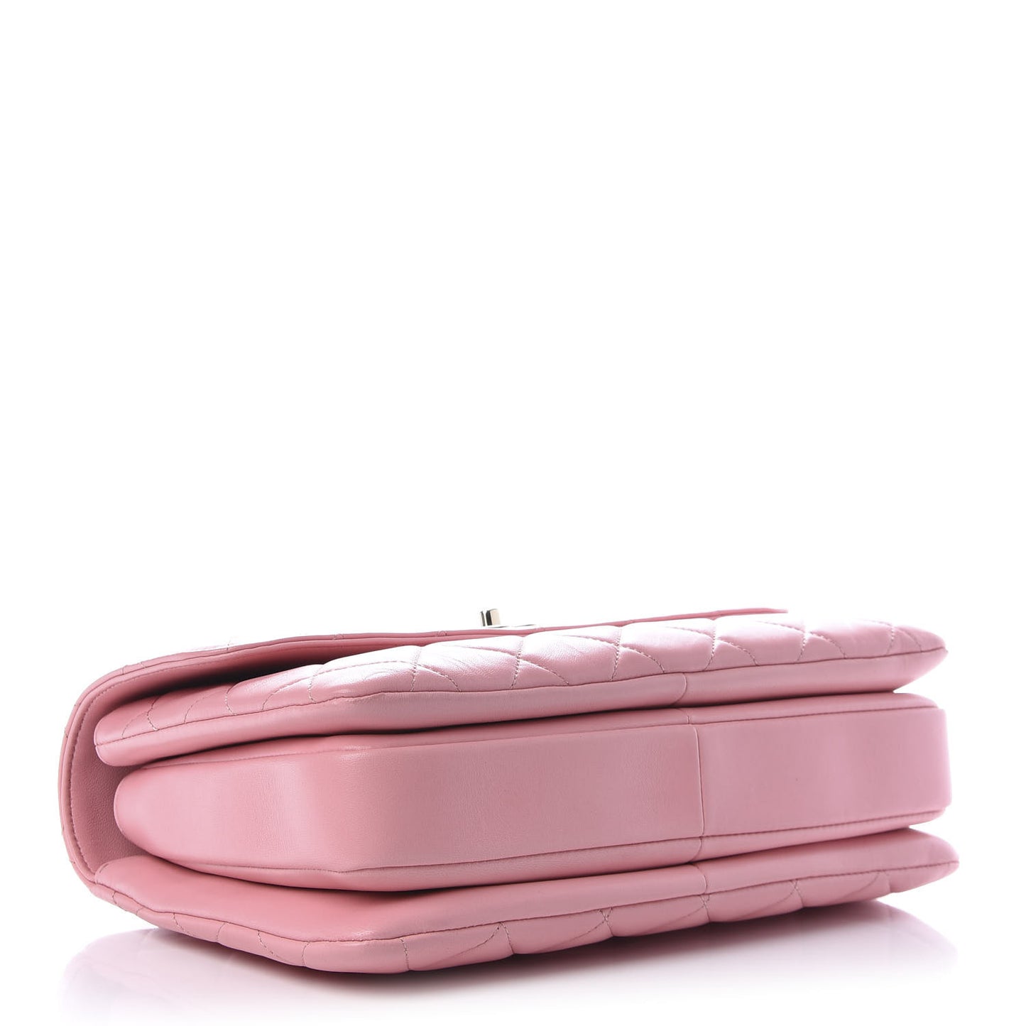 Lambskin Quilted Medium Trendy CC Flap Dual Handle Bag Pink