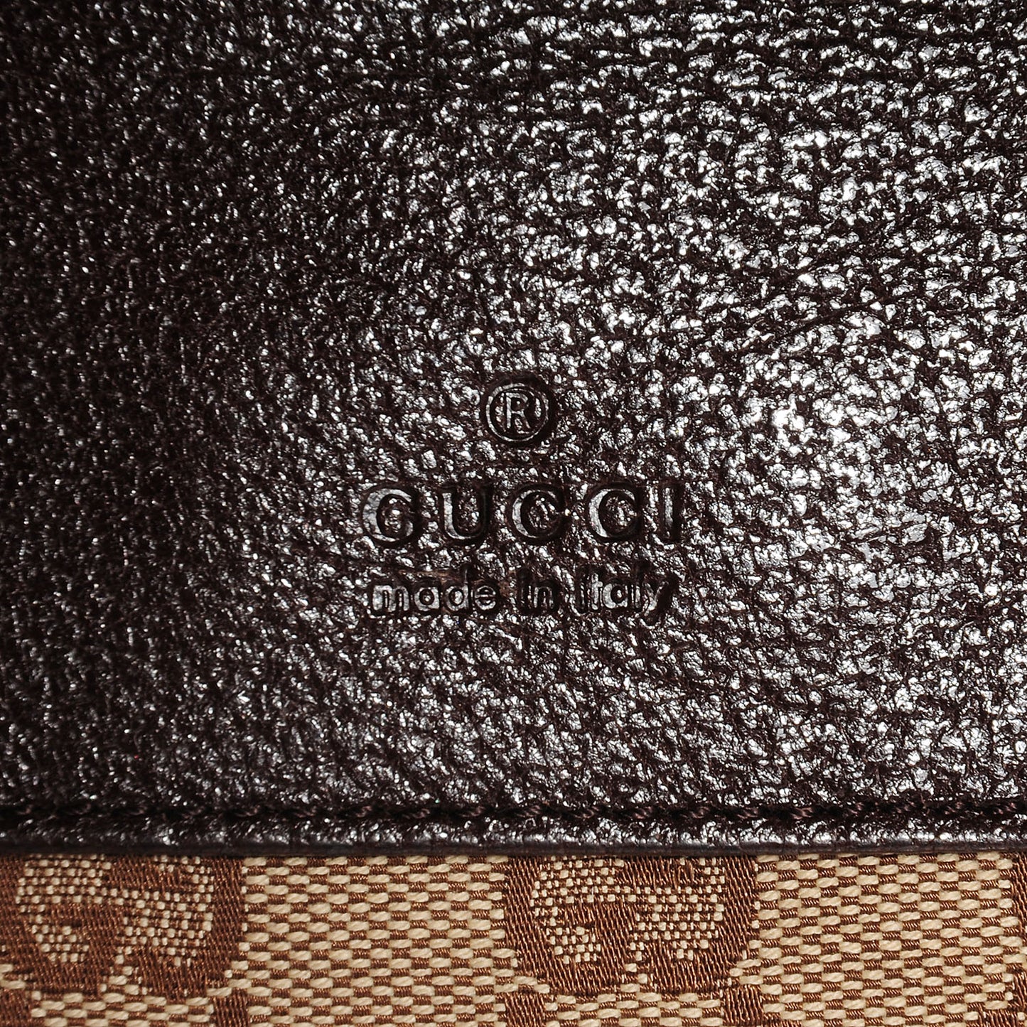 GG Monogram Double Pocket Belt Bag Dark Brown