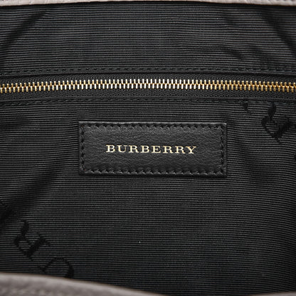 Burberry Heritage Grain Check Embossed Medium Dewsbury Tote Pale Grey 7 of 10