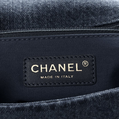 Chanel Denim Quilted Mini Denim Mood Rectangular Flap Blue Multicolor 6 of 12