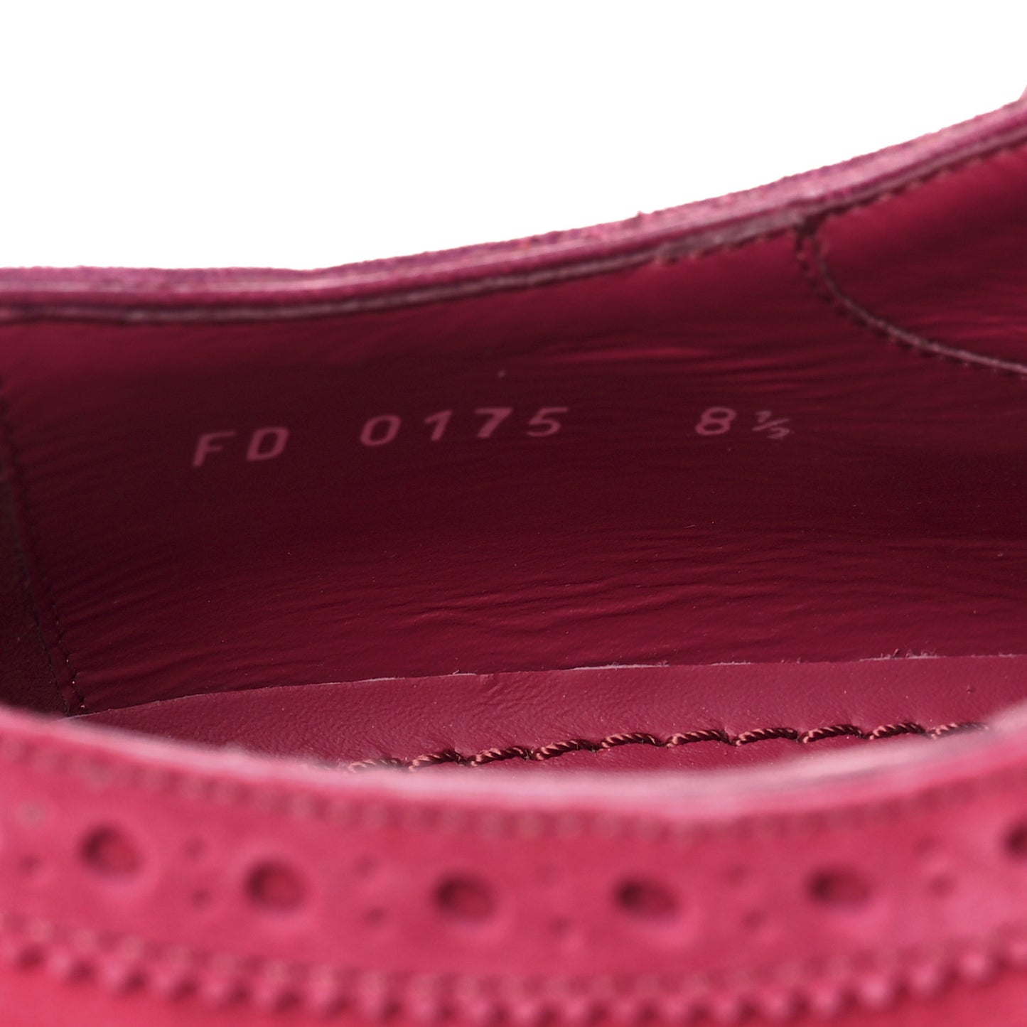 Suede Palm Beach Wing Tip Mens Derby Shoes 8.5 Red