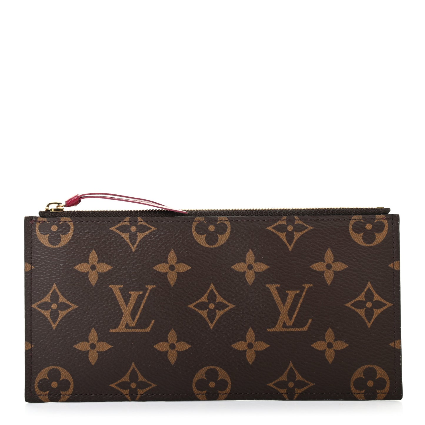 Monogram Felicie Chain Wallet Zippered Insert Fuchsia
