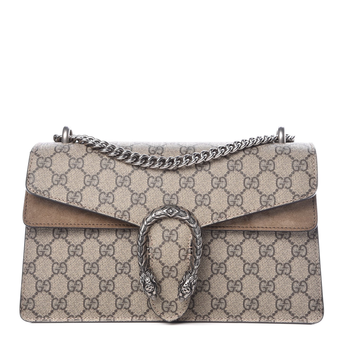GG Supreme Monogram Small Dionysus Shoulder Bag Taupe