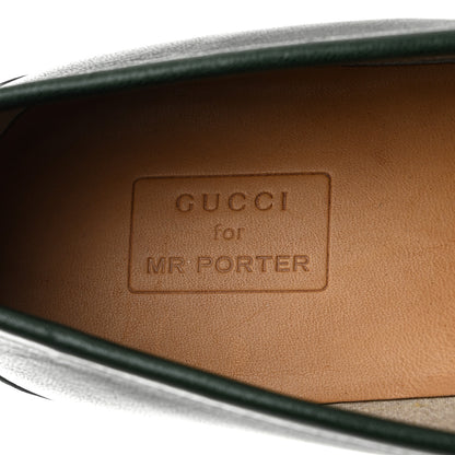 Gucci Calfskin Granada Kid Embroidered Mens Horsebit Loafers 8 Verde 6 of 8