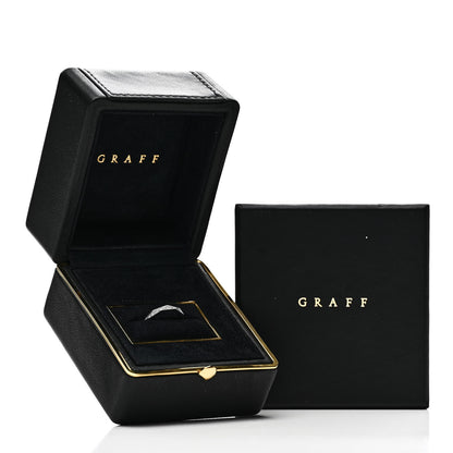 Graff 18K White Gold Diamond Laurence Graff Signature Band Ring 47 4 5 of 5