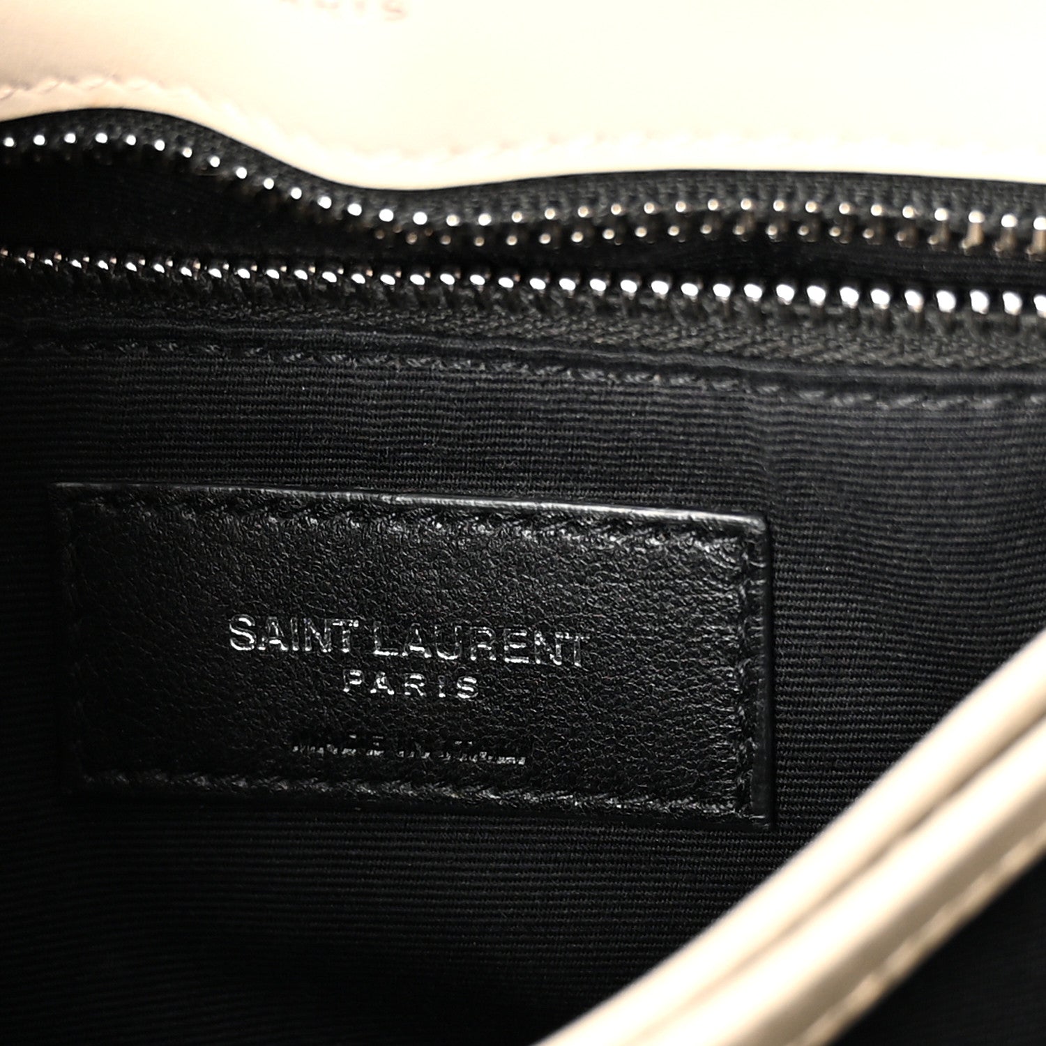 Saint Laurent Calfskin Y Quilted Monogram Toy Loulou Crossbody Bag Blanc Vintage 5 of 10