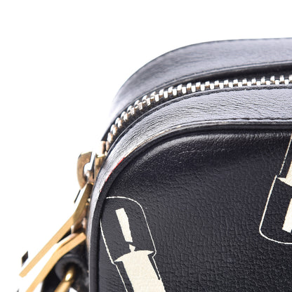 Saint Laurent Calfskin Lipstick Print Small Monogram Camera Bag Black 7 of 9