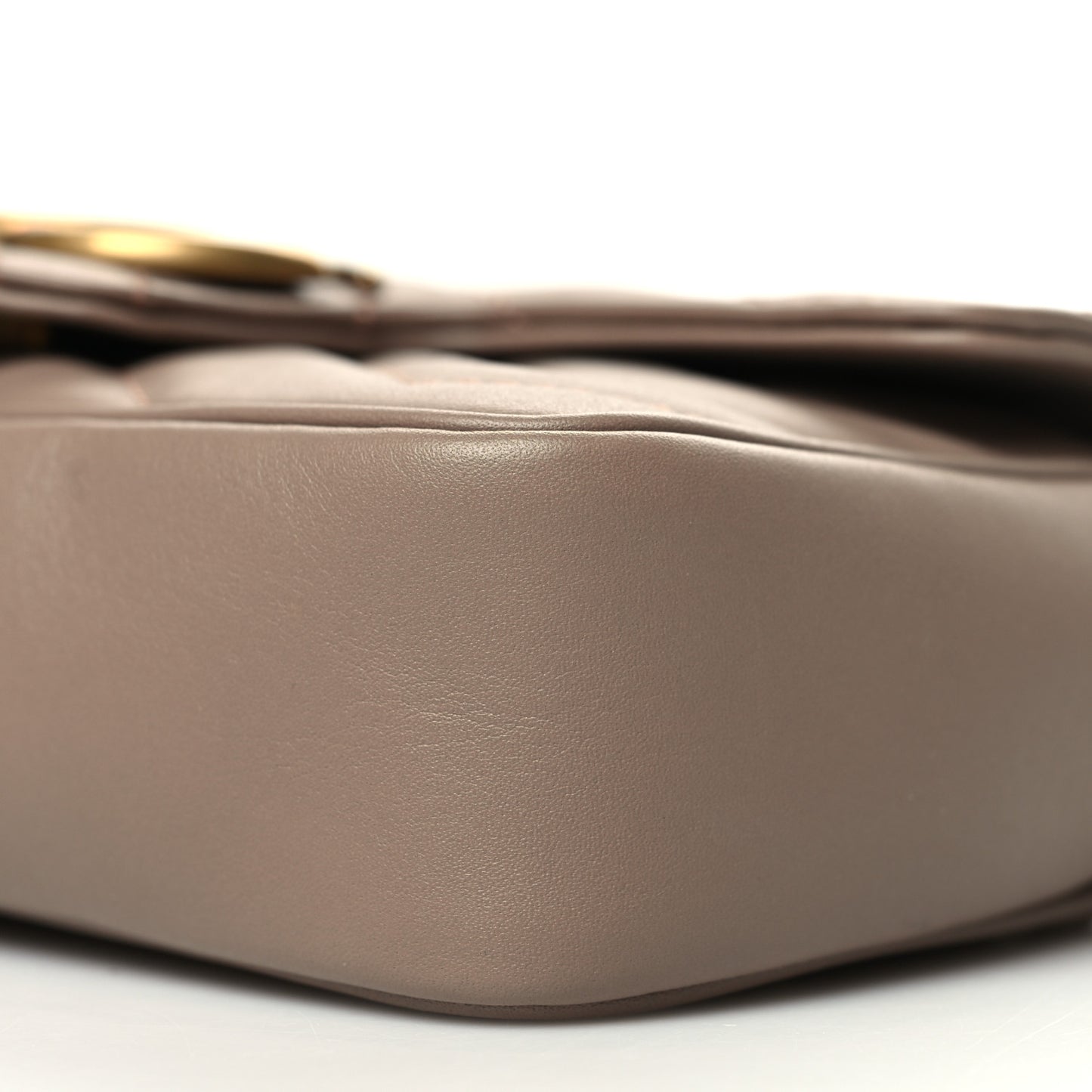 Calfskin Matelasse Super Mini GG Marmont Shoulder Bag Porcelain Rose