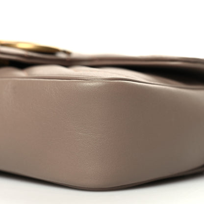 Gucci Calfskin Matelasse Super Mini GG Marmont Shoulder Bag Porcelain Rose 10 of 11