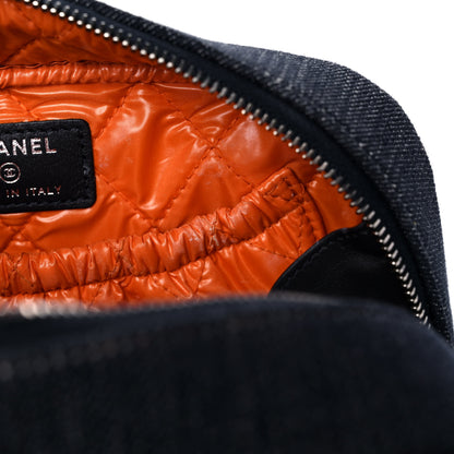 Chanel Denim Small Deauville Case Blue Orange 12 of 12