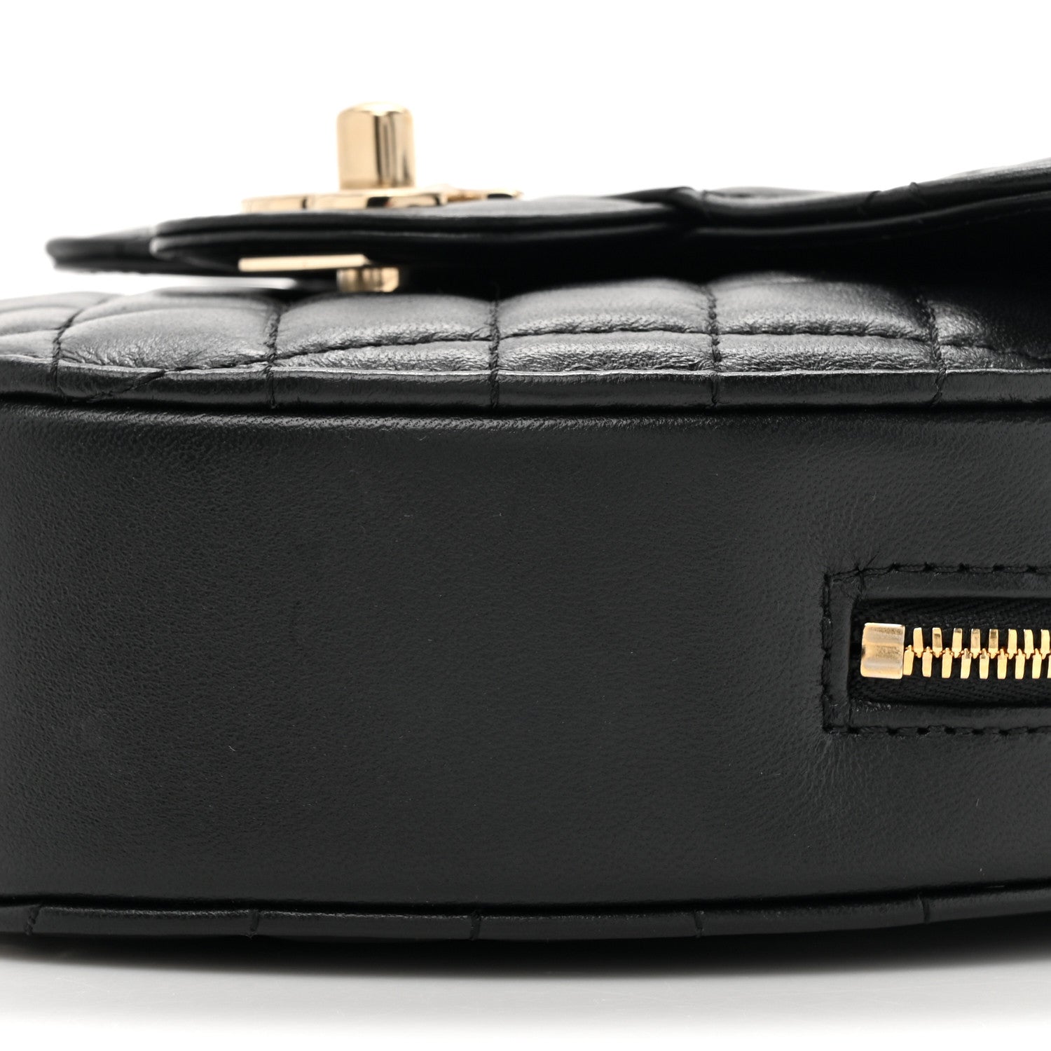 Chanel Lambskin Quilted CC In Love Heart Bag Black 9 of 10
