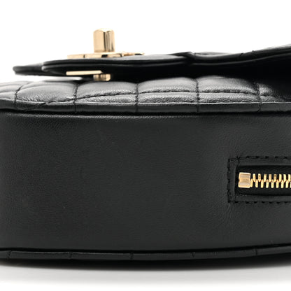 Chanel Lambskin Quilted CC In Love Heart Bag Black 9 of 10