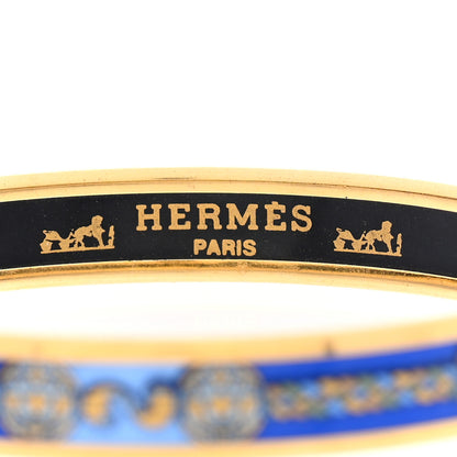 Hermes Enamel Printed Narrow Bracelet 70 4 of 5
