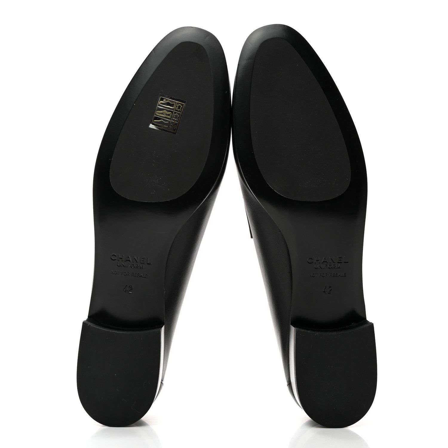 Chanel Calfskin Mens Stitched CC Loafers 42 Black 5 of 14