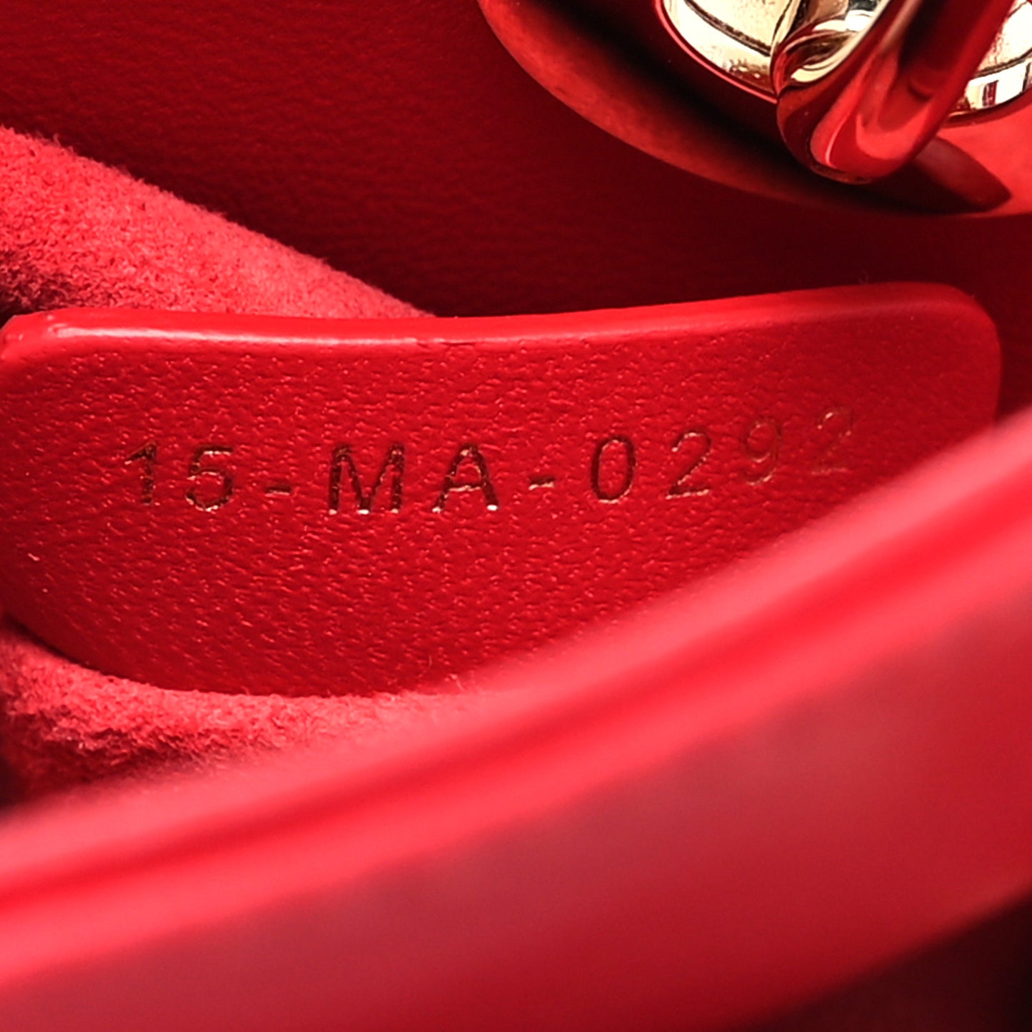 Lambskin Cannage Micro Lady Dior Red