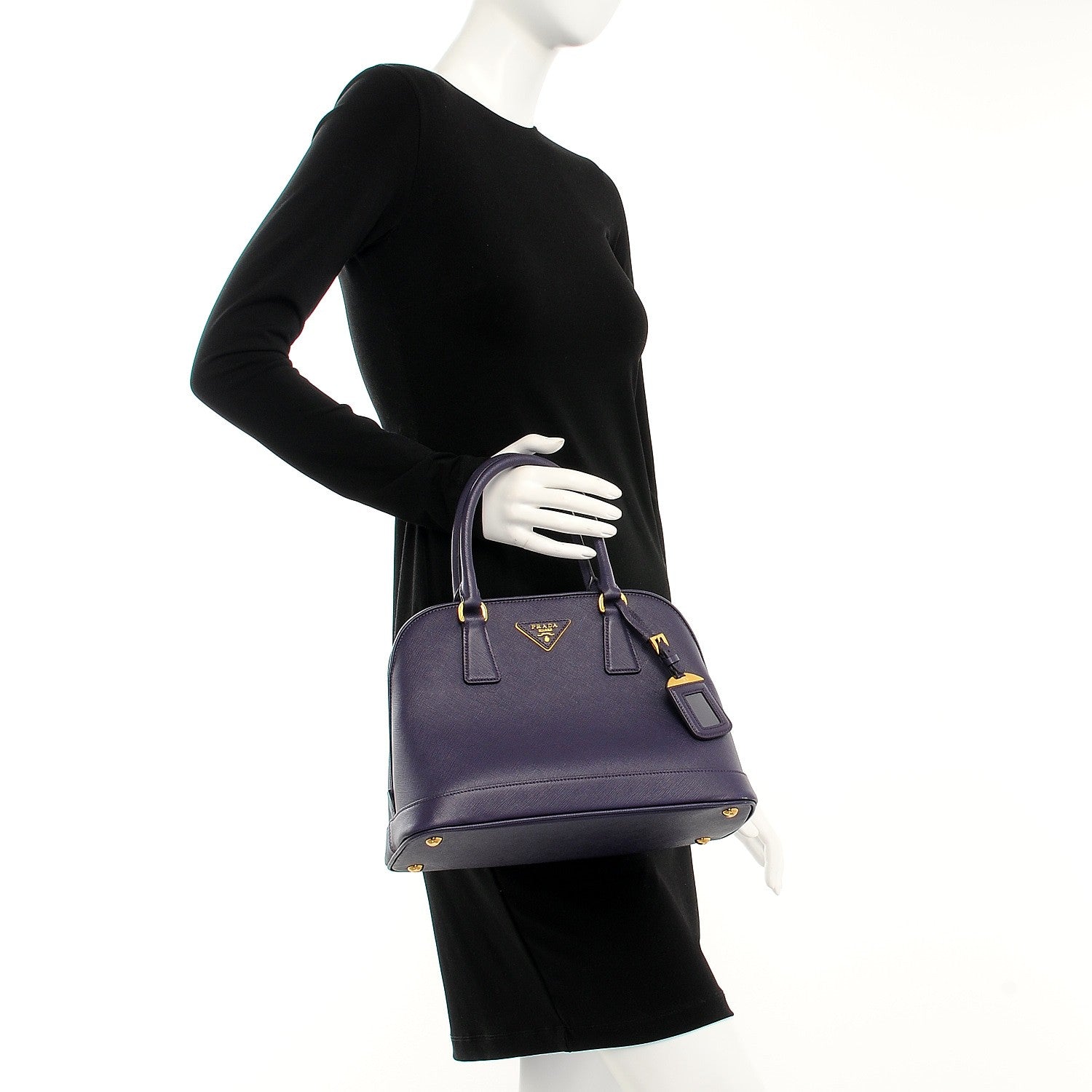 Prada Saffiano Lux Open Promenade Tote Viola 3 of 12