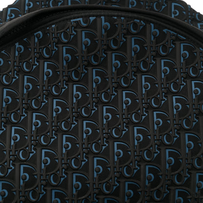 Christian Dior Oblique Rubber Rider Backpack Blue Black 7 of 14