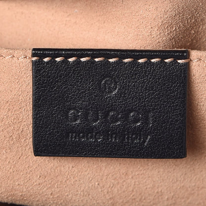Gucci Calfskin Matelasse Small GG Marmont Chain Shoulder Bag Black 6 of 7
