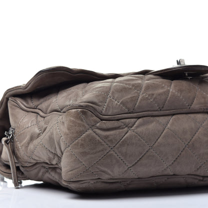 Chanel Iridescent Calfskin Quilted Large Shiva Flap Grey 8 of 9