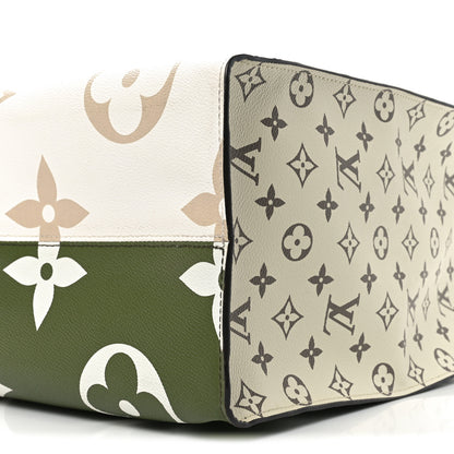 Louis Vuitton Monogram Giant Onthego GM Kaki Beige 10 of 10