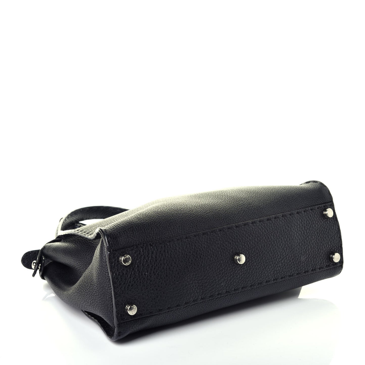 Cuoio Romano Selleria Bi-Color Medium Peekaboo Iconic Satchel Black Mou