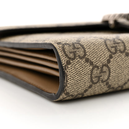 Gucci GG Supreme Monogram Mini Dionysus Chain Wallet Beige Taupe 9 of 13