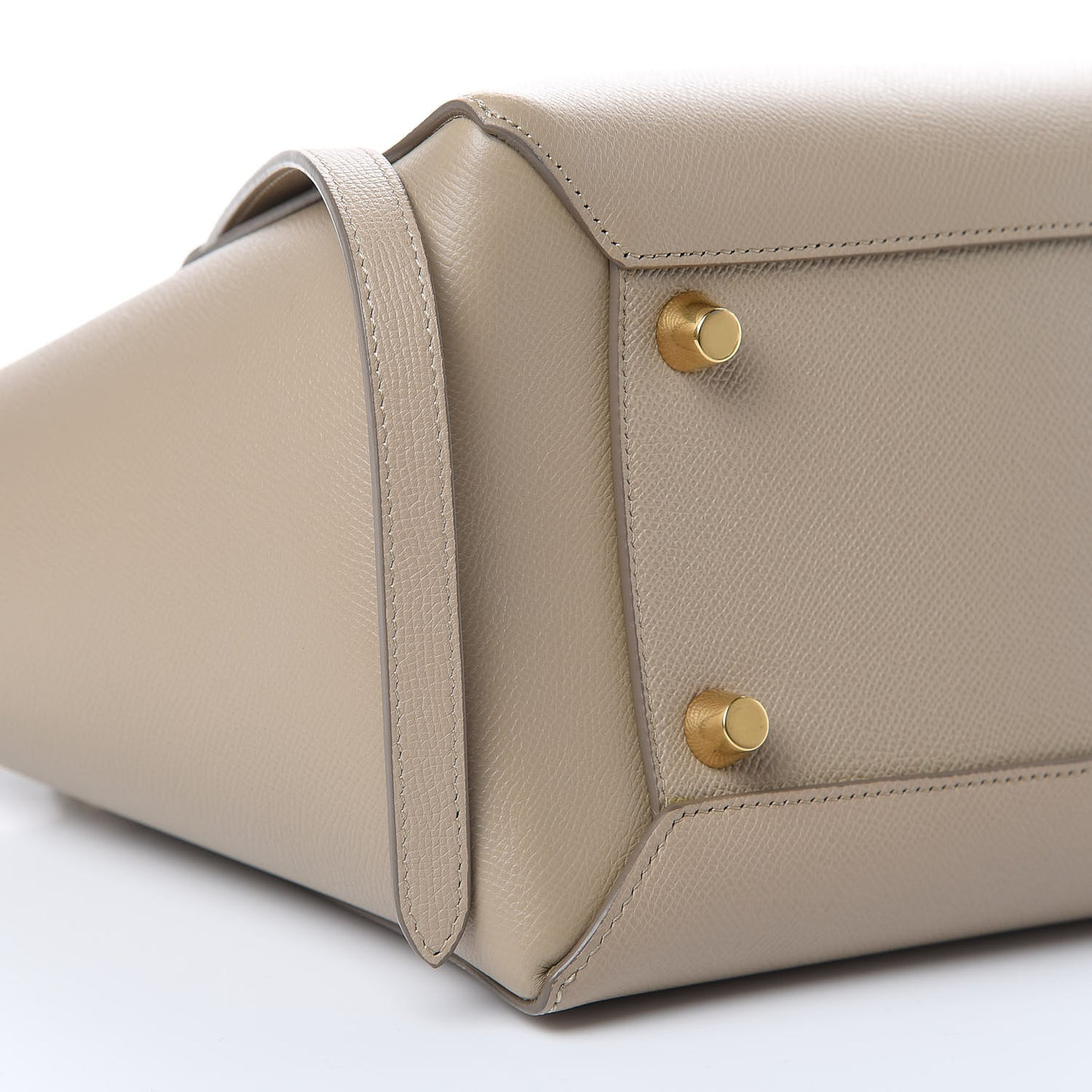 Grained Calfskin Mini Belt Bag Light Taupe
