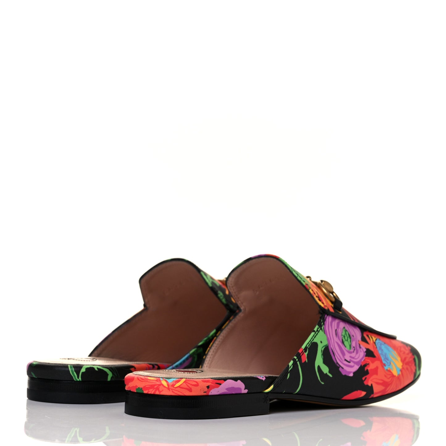 X KEN SCOTT Canvas Infinity Jenni Women's Princetown Slippers 36 Black Pink
