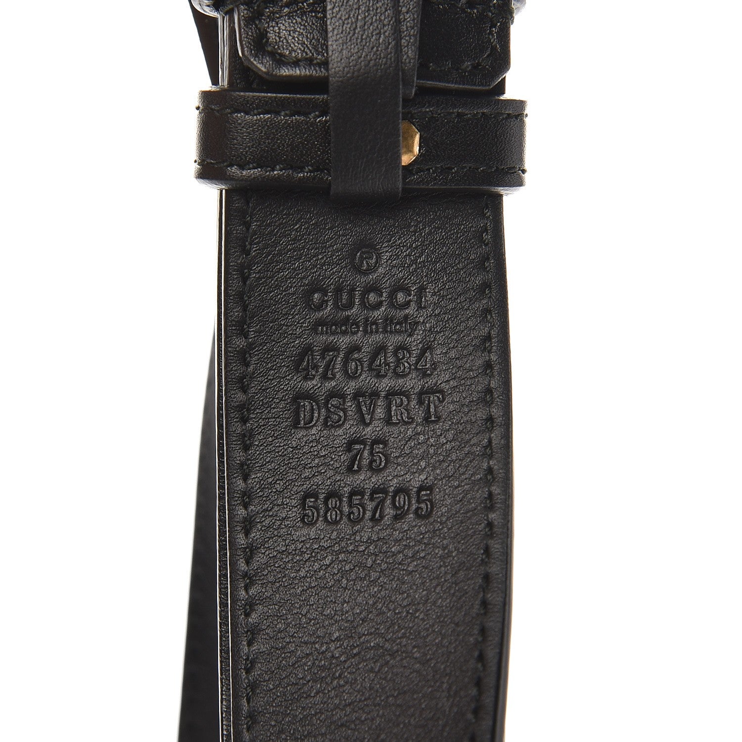 Gucci Calfskin Matelasse GG Marmont Belt Bag 75 30 Black 7 of 8