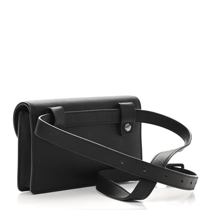 Christian Dior Ultra Matte Calfskin Saddle Belt Bag Black 2 of 13
