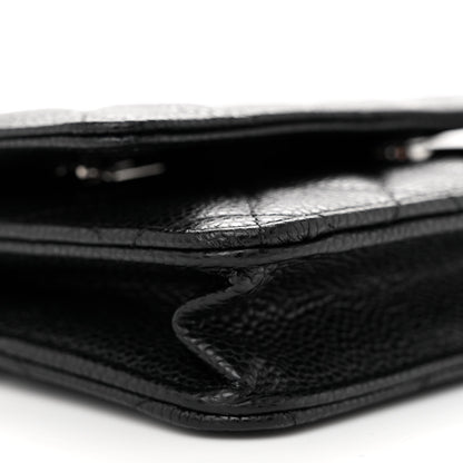 Chanel Caviar Quilted Wallet on Chain WOC Black 10 of 12