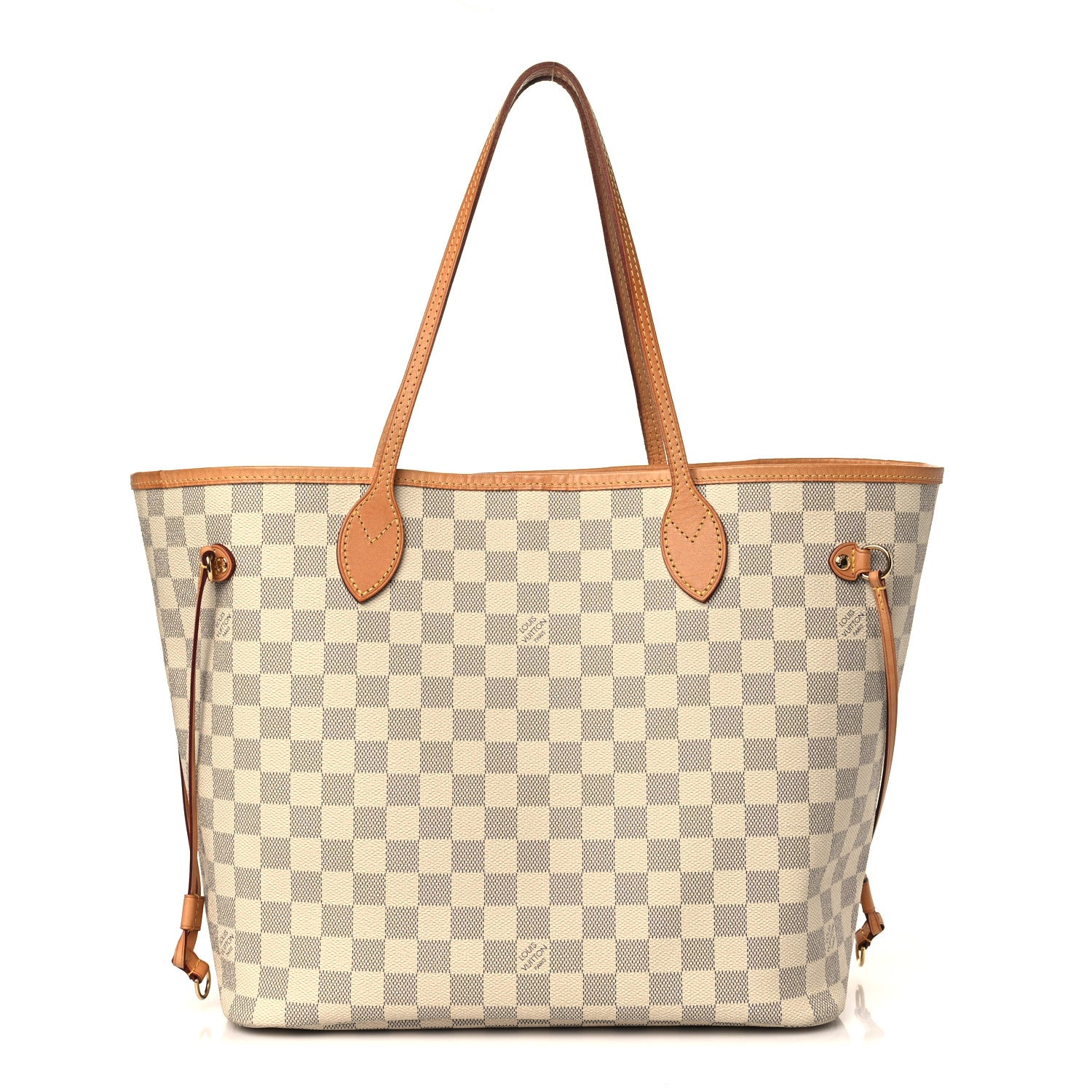 Louis Vuitton Damier Azur Neo Neverfull MM Rose Ballerine 1 of 10