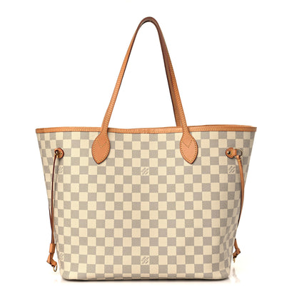 Louis Vuitton Damier Azur Neo Neverfull MM Rose Ballerine 1 of 10