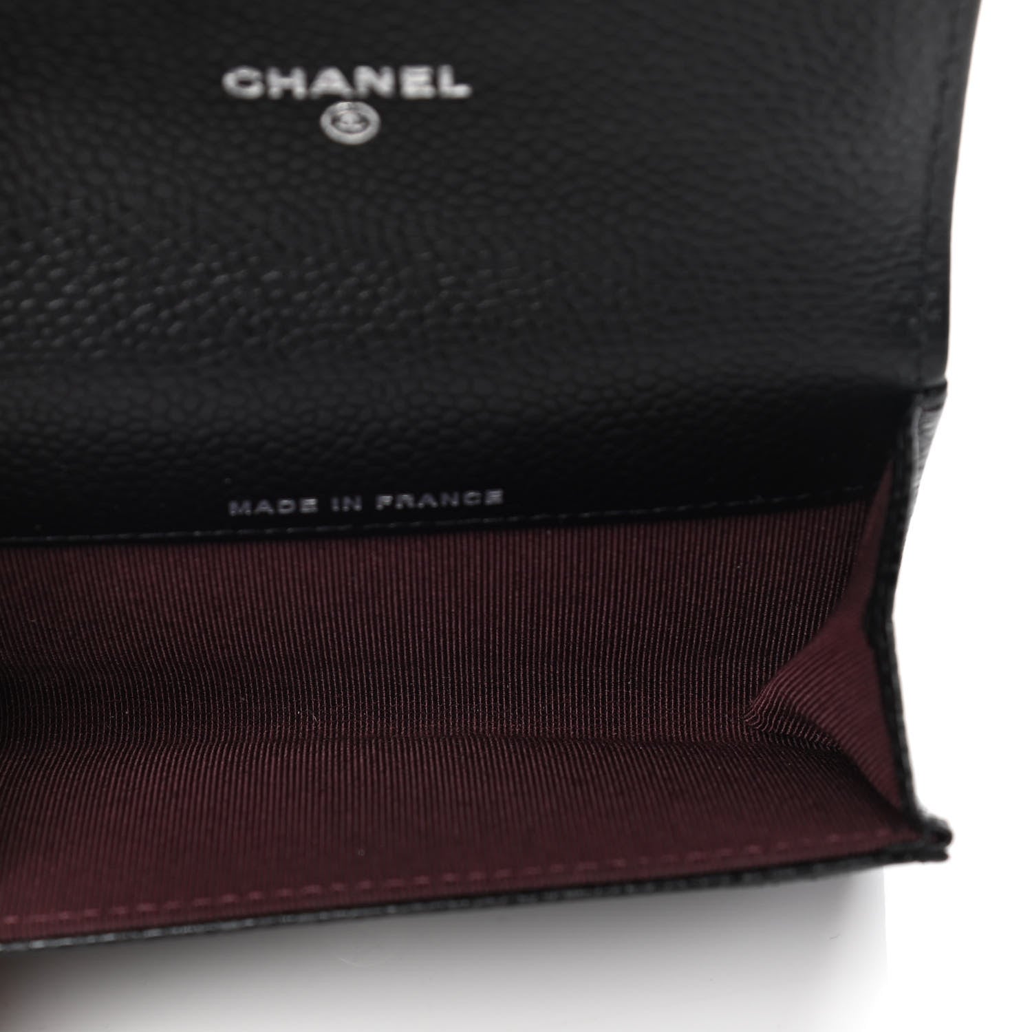Chanel Caviar Quilted Flap Card Holder Wallet Black 4 of 4