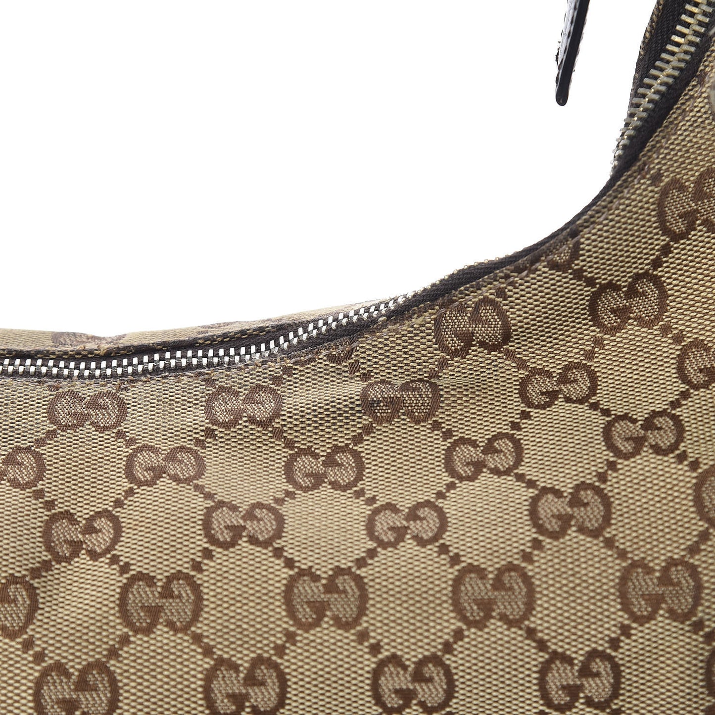 Monogram Medium Horsebit Chain Hobo Dark Brown