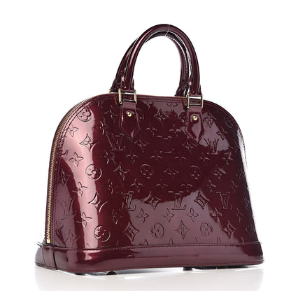 Louis Vuitton Vernis Alma PM Rouge Fauviste 3 of 10