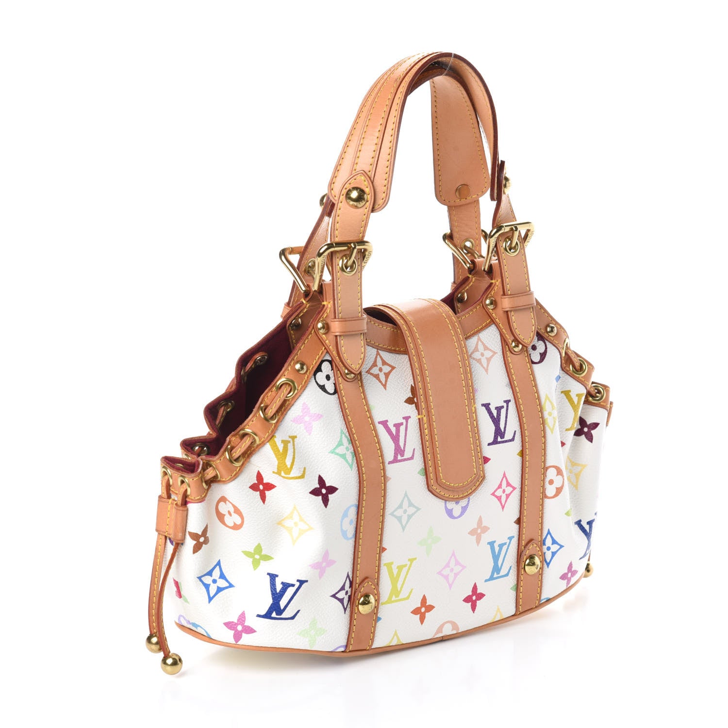 Louis Vuitton Monogram Multicolor Theda GM White 3 of 9