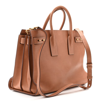 Saint Laurent Smooth Calfskin Medium Supple Sac De Jour Brown 3 of 11