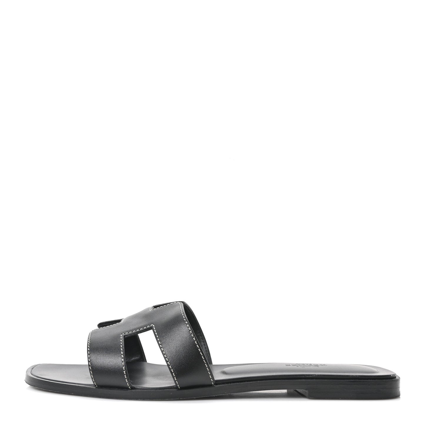 Box Calfskin Oran Sandals 40.5 Black