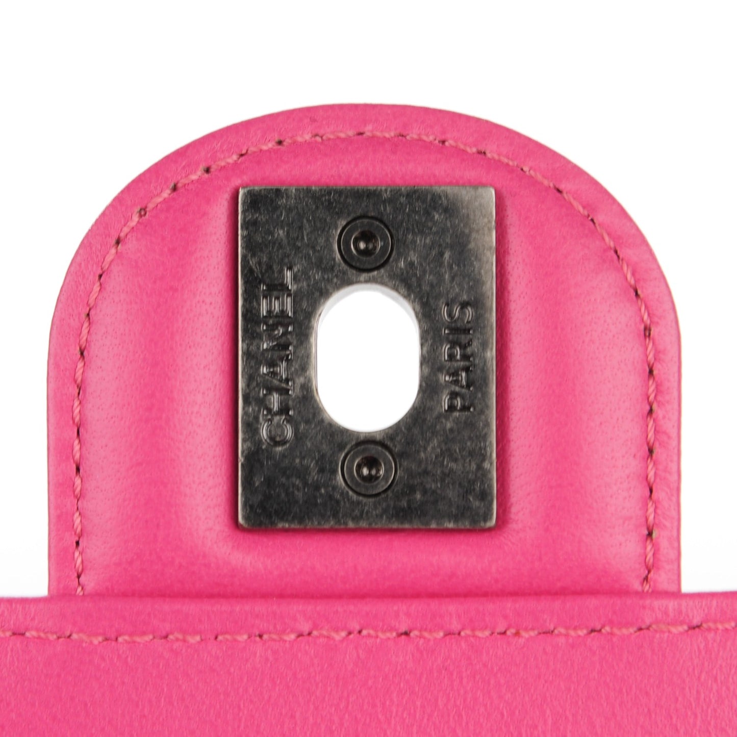 Lambskin Quilted Mini Crossing Times Flap Pink