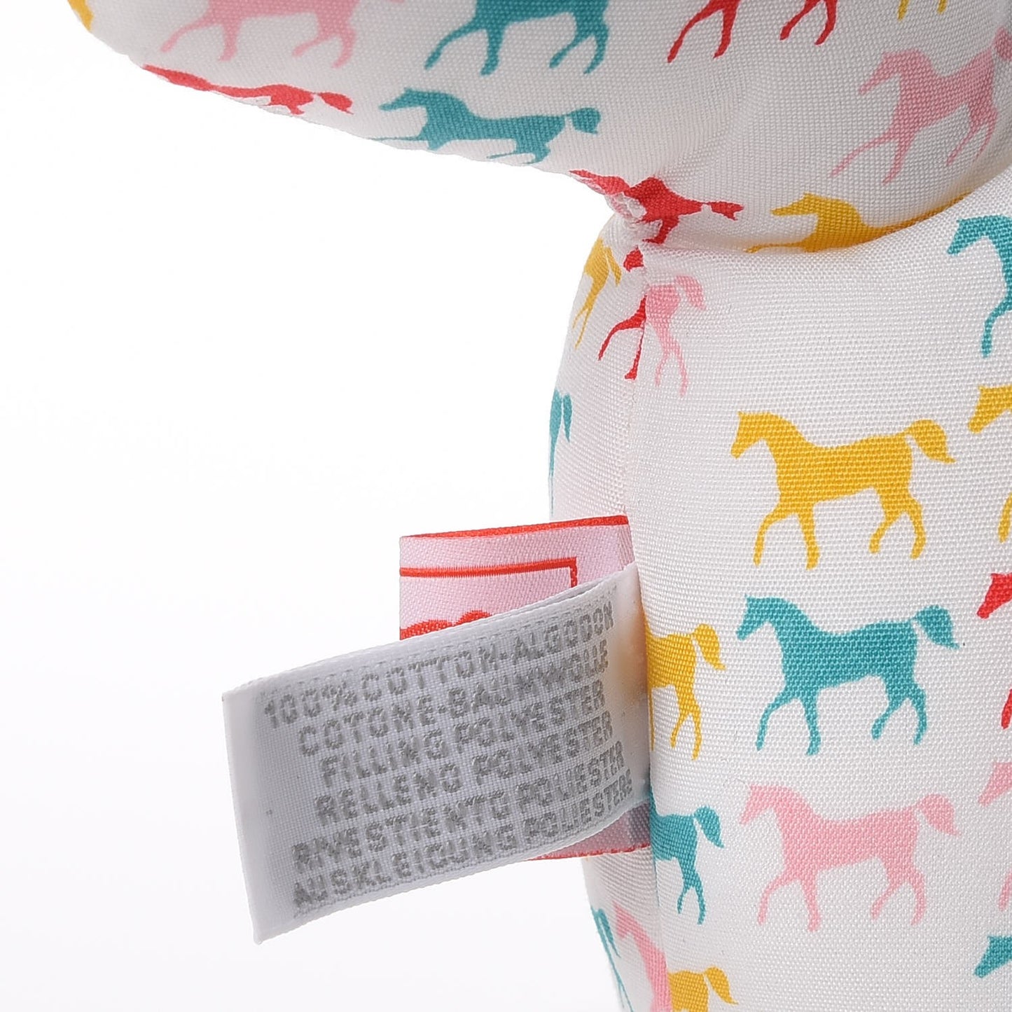 Cotton Large Plush Horse Toy Blanc White