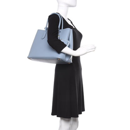 Prada Saffiano Cuir Large Double Bag Astrale 2 of 11