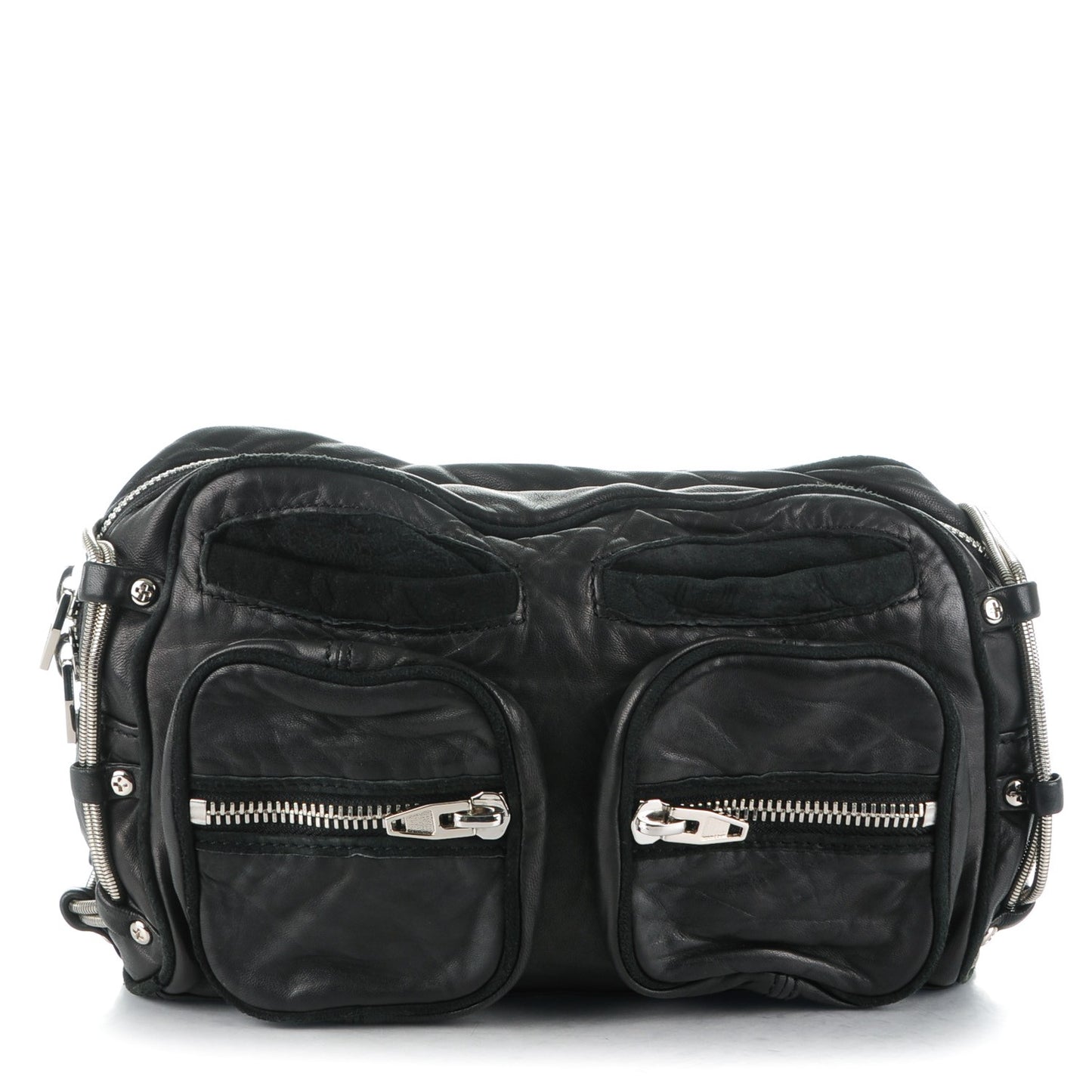 Washed Lambskin Brenda Chain Black