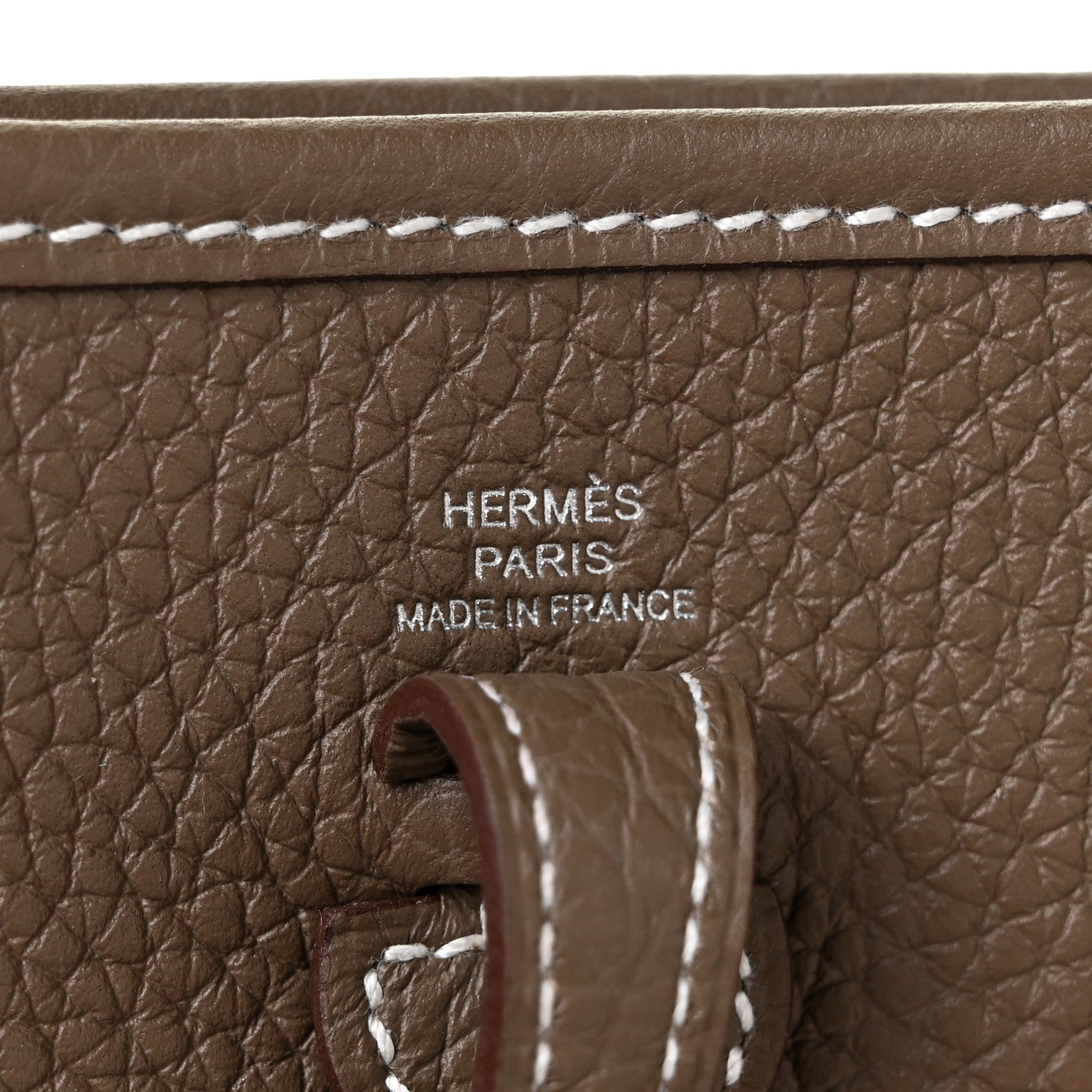 Hermes Taurillon Clemence Amazone Evelyne TPM Etoupe Bleu Indigo 6 of 11