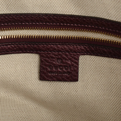 Gucci Metallic Cellarius Calfskin Medium Soho Bowler Classic Burgundy 6 of 7