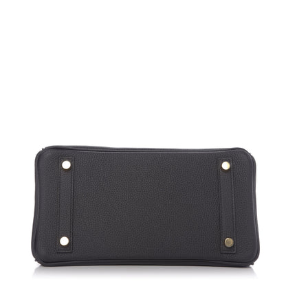 Hermes Togo Matte Alligator Birkin Touch 25 Black 6 of 32