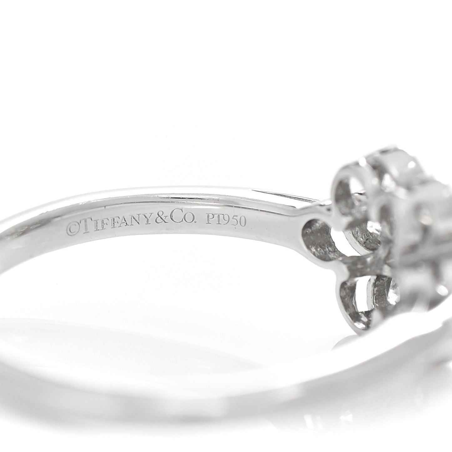 Platinum Diamond Enchant Flower Ring 50 5.25